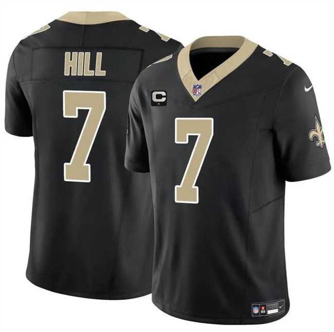 Men & Women & Youth New Orleans Saints #7 Taysom Hill Black 2024 F.U.S.E With 1-Star C Patch Vapor Limited Stitched Jersey,We sell and wholesale Men & Women & Youth New Orleans Saints #7 Taysom Hill Black 2024 F.U.S.E With 1-Star C Patch Vapor Limited Stitched Jersey on line form chian!